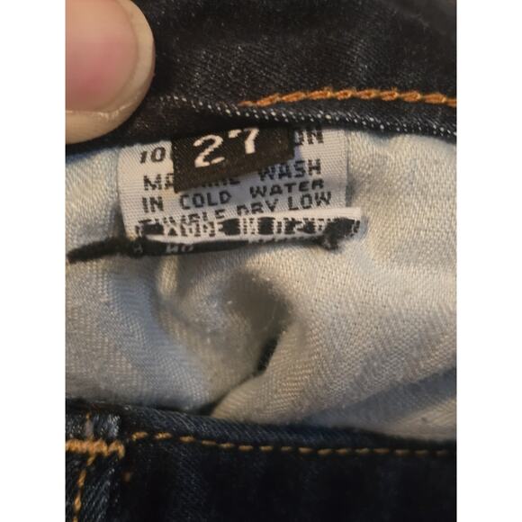 Women's Marc Nelson Size 27 The Nelson Dark Wash Denim Jeans Skinny Fit Retro - Picture 4 of 7